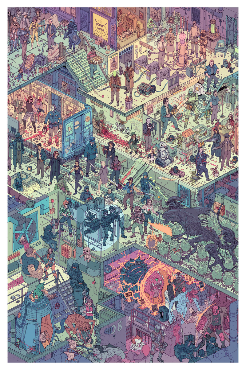 The full Raid 2 by Josan Gonzalez and Laurie Greasley. Click to enlarge.